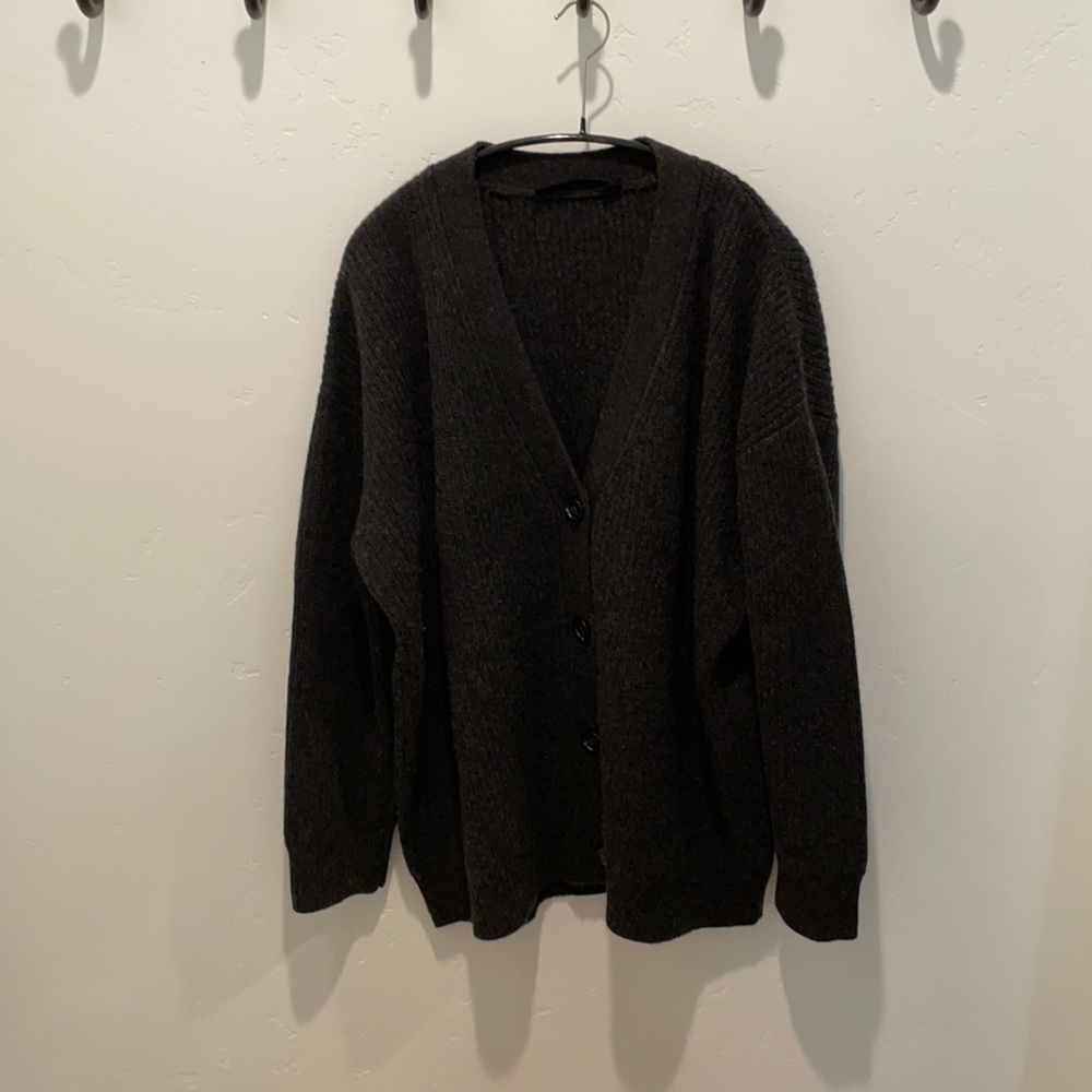 Jenni Kayne Cashmere Cocoon Cardigan Charcoal XS